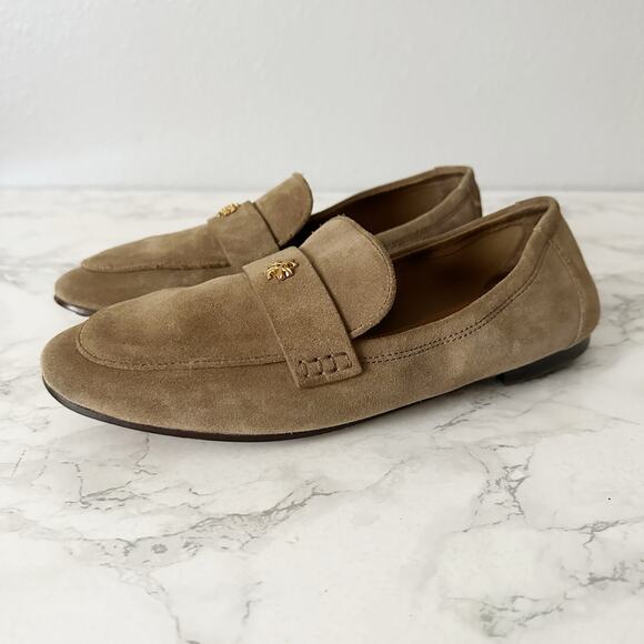 Tory Burch Shoes - Tory Burch River Rock Suede Ballet Loafers women’s Size 9 excellent condition